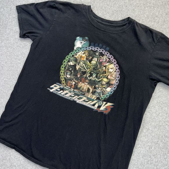 Danganronpa Anime Shirt Adult Large L Black Graphic Tee For Fans By Fans - Picture 1 of 7